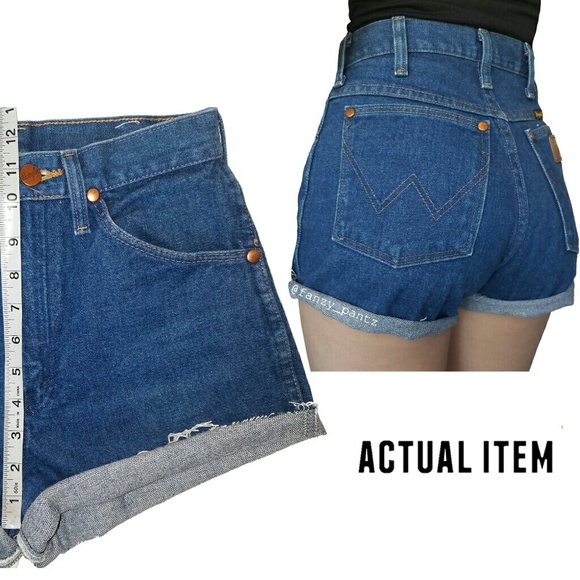 Vintage Wrangler high rise cut off jean shorts - Picture 6 of 7